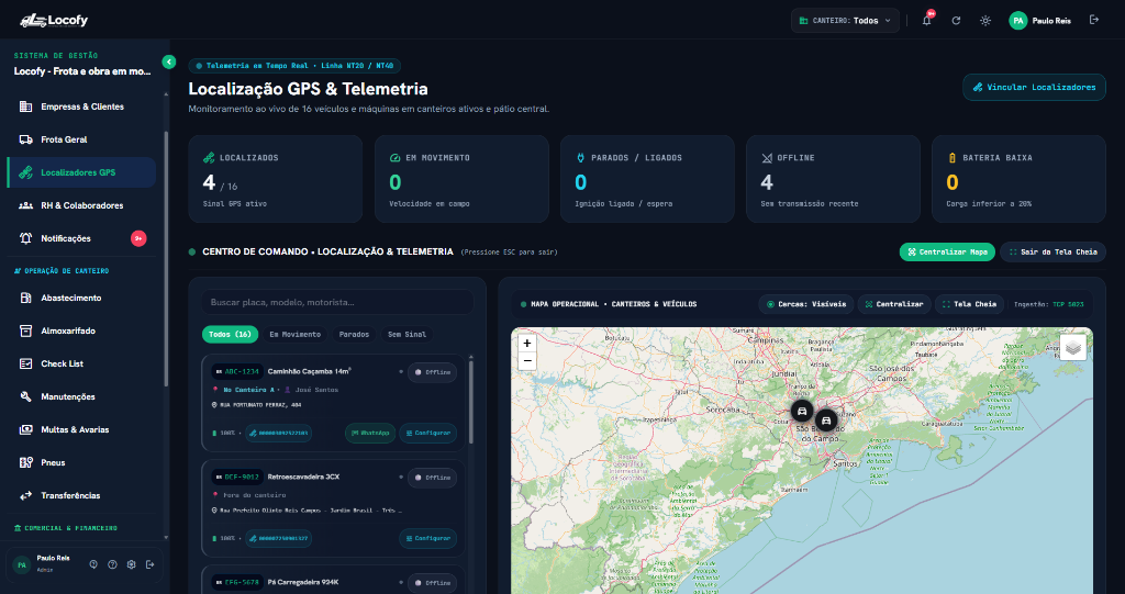 Locofy - Localização GPS e Telemetria em Tempo Real